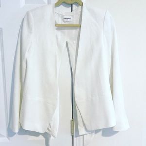 Club Monaco White Blazer Tie Back